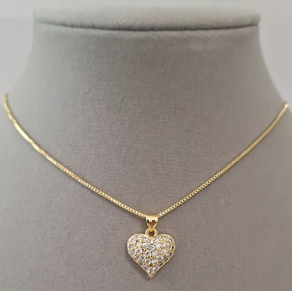 Diamonds heart Pendant necklace